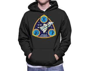 NASA Spacelab Life Sciences 1 Mission Badge Men's Hooded Sweatshirt - Black