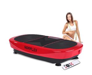 NORFLX Vibration Platform Body Shaper Exercise Machine Plate Fitness Massage B1 - Red