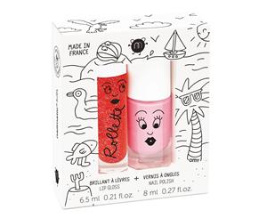 Nailmatic  Kids Lip Gloss & Nail Polish Gift Pack (2pcs) - Holidays