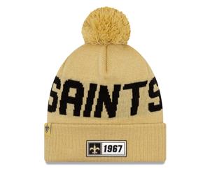 New Era Sideline Road 2019 Booble Beanie New Orleans Saints - Beige