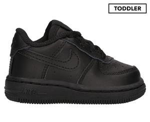 Nike Toddler Air Force 1 06 Shoe - Black/Black-Black