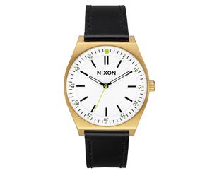 Nixon Women's 36mm Crew Leather Watch - Gold/Cream/Black