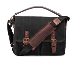 ONA Prince Street Camera Messenger Bag (Black Waxed Canvas)