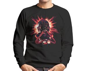 Original Stormtrooper Imperial Pilot TIE Helmet Explosion Men's Sweatshirt - Black