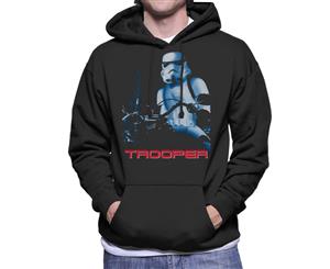 Original Stormtrooper The Trooper Action Sci Fi Parody Men's Hooded Sweatshirt - Black