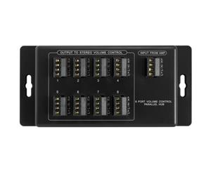 PRO1257 Pro2 8-Way Speaker Hub Parallel Volume Control Enables Volume Control In Up To 8 Rooms 8-WAY SPEAKER HUB