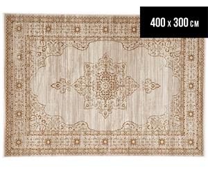 Palais Classic Persian Floral Motif 400x300cm Rug - Beige