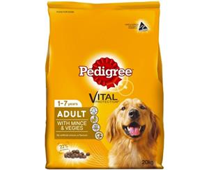 Pedigree Vital Adult Dog Food Mince & Veggies 20kg (DFP0240)