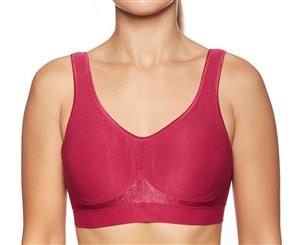 Playtex Women's Comfort Revolution Wirefree Bra - Aramature Red