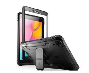 Poetic Revolution Rugged Case with built in Screen Protector for Galaxy Tab A 8.0 2019 Model -Black (SM-T290  SM-T295 Only)