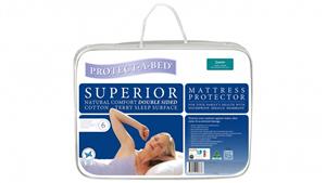 Protect A Bed Superior White Double Mattress Protector