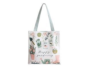 Prtinted Canvas Women's Shopping Bag