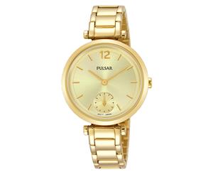 Pulsar Women's 32mm 2nd Sub Dial Stainless Steel Watch - Gold