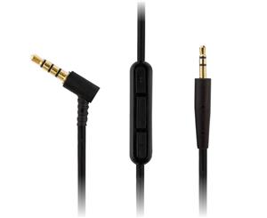 REYTID Replacement Cable Compatible with Bowers & Wilkins P5 Headphones Audio w/ In-Line Remote & Microphone - Compatible with iPhone & Android - Black