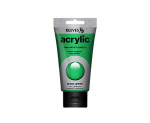 Reeves - Acrylic Paint 75ml - Grass Meadow Green 440