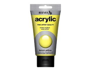 Reeves - Acrylic Paint 75ml - Lemon Yellow 100