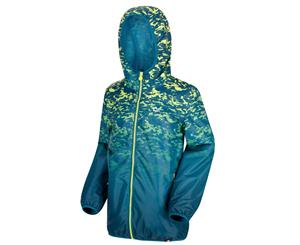 Regatta Great Outdoors Childrens/Kids Printed Lever Pixel Jacket (Sea Blue) - RG1999