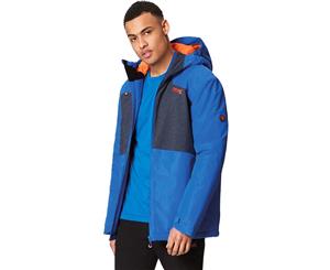 Regatta Mens Garforth II Breathable Hooded Waterproof Coat Jacket - OxfBlu/SlGry