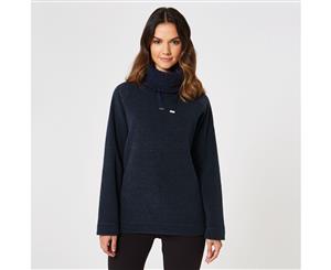 Regatta Womens/Ladies Haidee Polyester Rayon Cowl Neck Fleece Jacket - Navy