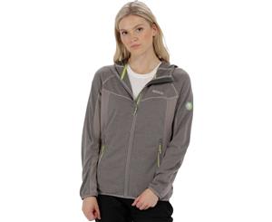 Regatta Womens/Ladies Willowbrook Full Zip Hooded Fleece Casual Jacket - Rock Grey