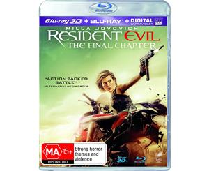 Resident Evil The Final Chapter 3D Edition with 2D Edition Blu-ray Region B