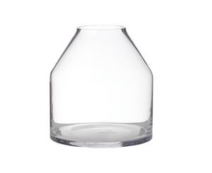 Rogue Aston Glass Multifunctional Narrow Mouth Floral Vase Clear 24x25cm