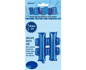 Royal Blue # Alphabet Foil Balloon 35cm