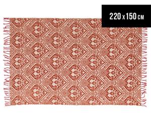 Rug Culture 220x150cm Zulu Modern Rug - Rust