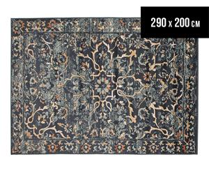 Rug Culture 290x200cm Oxford Mayfair Stem Modern Rug - Navy