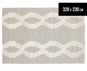 Rug Culture 320x230cm Miller Modern Rug - Bone/Black