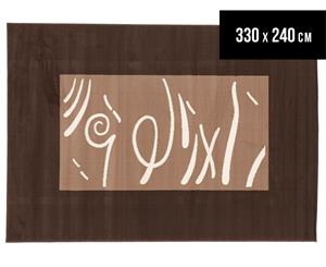 Rug Culture 330x240cm Funky Rug - Brown