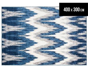 Rug Culture 400x300cm Chelsea Harper Super Soft Power Loomed Modern Rug - Blue