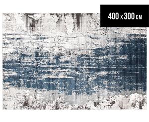 Rug Culture 400x300cm Kendra Modern Rug - Blue/Silver