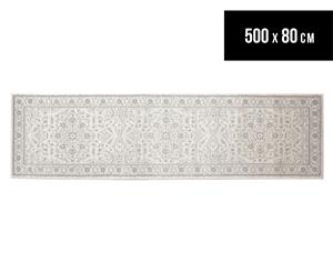 Rug Culture 500x80cm Cleo Runner Rug - Bone White