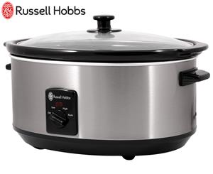 Russell Hobbs RHSC600 6L Slow Cooker - Silver/Black