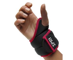 SPRI 0.9kg Thumb-Lock Wrist Weights Pair - Black/Maroon