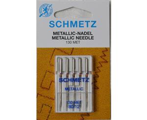 Schmetz Machine Needle Metallic Size 80/12 Pack of 5 Needles