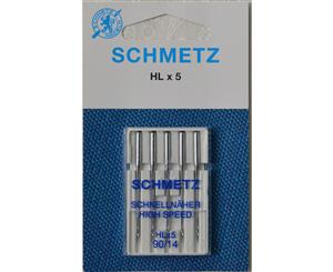 Schmetz Needle High Speed HL x 5 Embroidery Size 90/14 Pack of 5 Needles