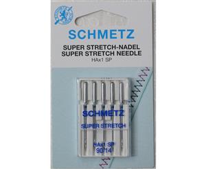 Schmetz Sewing Machine Needles SUPER STRETCH Size 90/14 Pack of 5 Needles