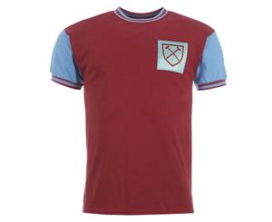 Score Draw West Ham United 66 Home Jersey Shirt Top Sports Mens