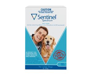 Sentinel Spectrum Large Dogs Flea Treatment Tasty Chews Blue 3's (S8513)