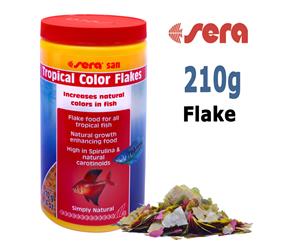 Sera San Tropical Color Flake 210g Colour Enhancing Floating Fish Food