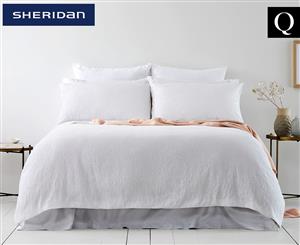 Sheridan Delrose Queen Bed Quilt Cover Set - White