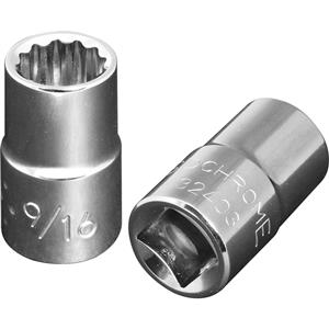 Sidchrome 9/16'' 1/2'' 12 Point Drive Socket