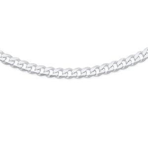 Silver 55cm Curb Chain