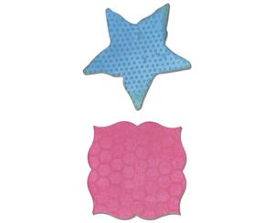 Sizzix Movers & Shapers Magnetic Dies 2/Pkg-Label & Starfish