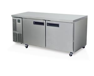 Skope PG500 2 Solid Door 2/1 Underbench GN Freezer - Silver