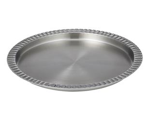 Soc Home Barlowe Stainless Steel Cocktail Round Serving Tray Silver 35x2.5cm