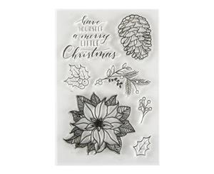 Spellbinders Clear Acrylic Stamps 3.75in x 5.5in - Merry Little Christmas