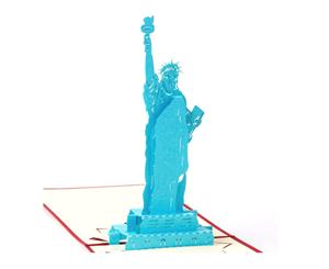 Statue Liberty Pop up Greeting Card